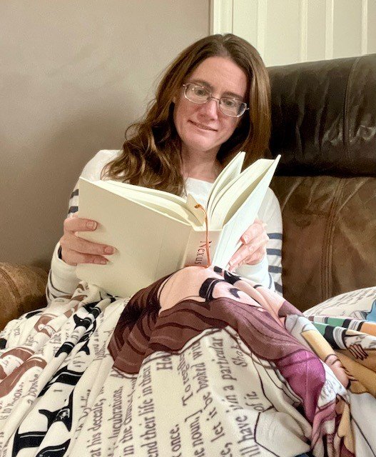Me reading a book.